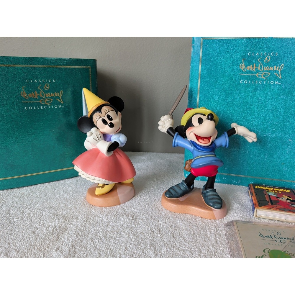 WDCC- Disney Mickey Mouse Brave Little Taylor with Box Princess Minnie Figurine